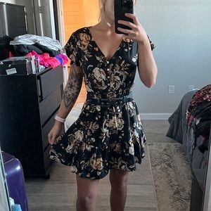 Cute Flora Print Dress